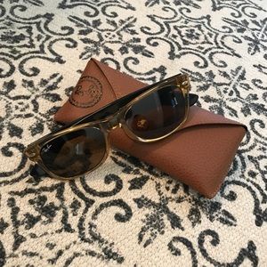 Honey RayBan Wayfarer Sunglasses